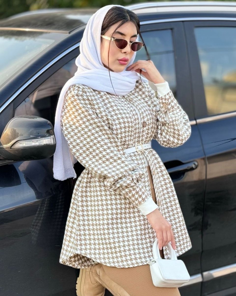 تصویر  مانتو زنانه پشمی آنا
