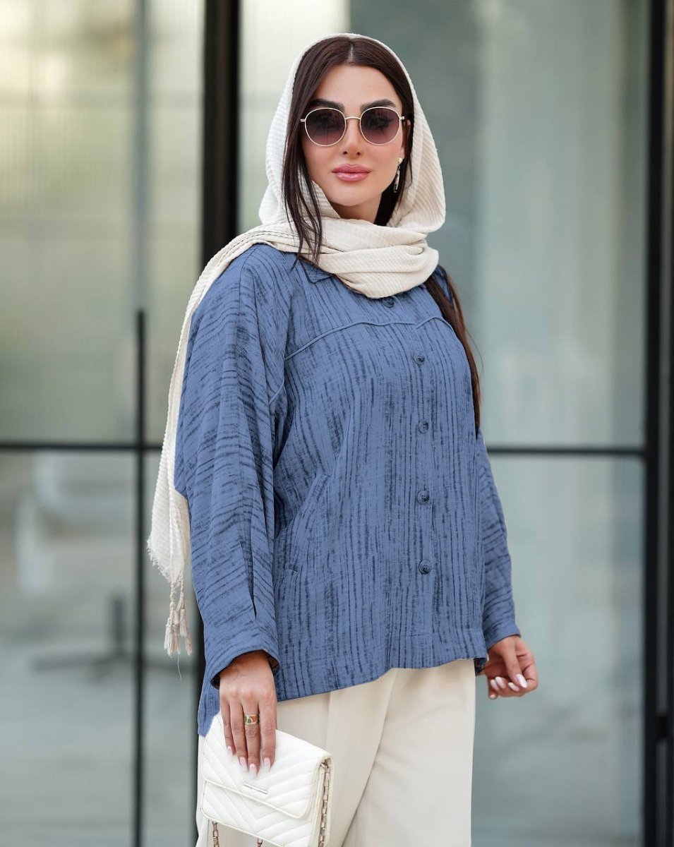 تصویر  شومیز زنانه بهاره تابستانه مونا 