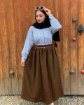 تصویر  دامن زنانه کرپ اسر