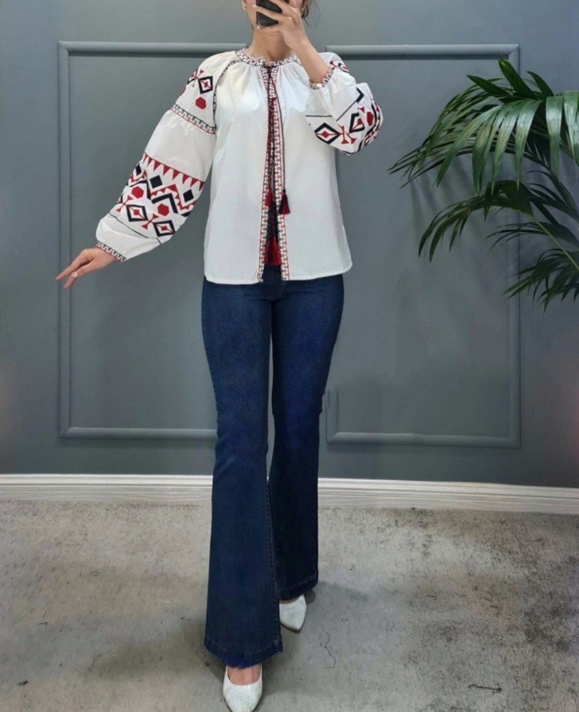 تصویر  شلوار نیل زنانه دمپا مهتا