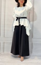 تصویر  دامن زنانه مازراتی طرح آوان