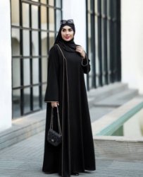 تصویر  مانتو عبایی زنانه طرح حورا الیزه