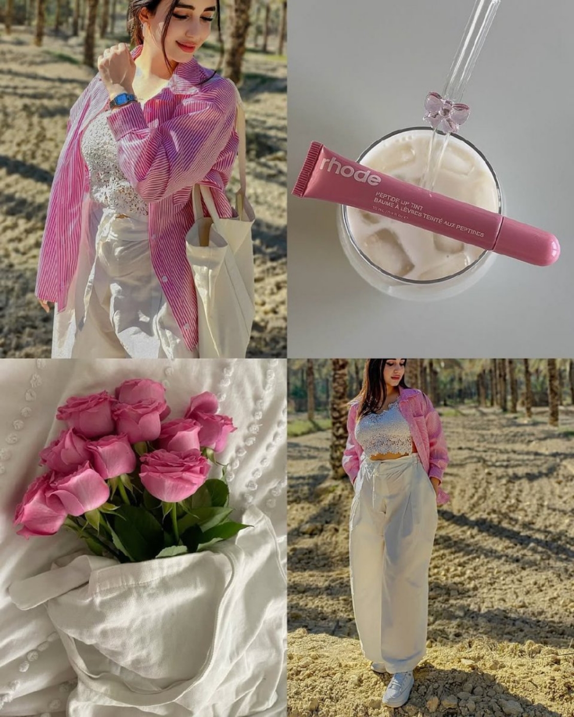 تصویر  شومیز زنانه راه راه پینترستی