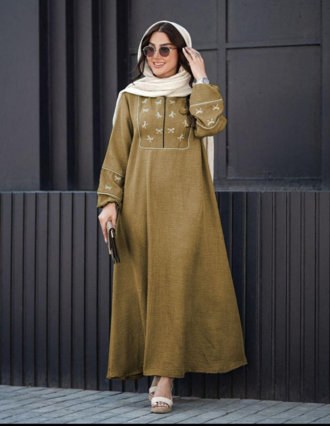 تصویر  پیراهن ساحلی زنانه پاپیون ترند سال 