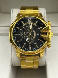 تصویر  ست ساعت دیزل شاخ‌دار مردانه و انگشتر مردانه369566 