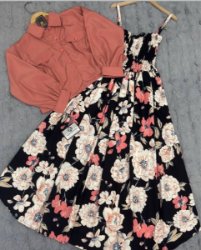 تصویر  شومیز سارافون دو تیکه سیترا