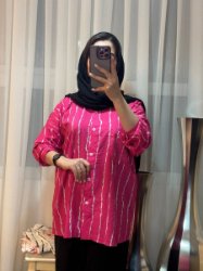 نمایش جزئیات برای  شومیز مانتویی  زنانه راه راه پری تصویر  شومیز مانتویی  زنانه راه راه پری