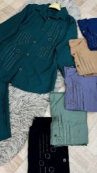 تصویر  ست شومیز شلوار نگین 