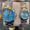 تصویر  ست ساعت کاسیو بند استیل صفحه آبی فیروزه ای369607