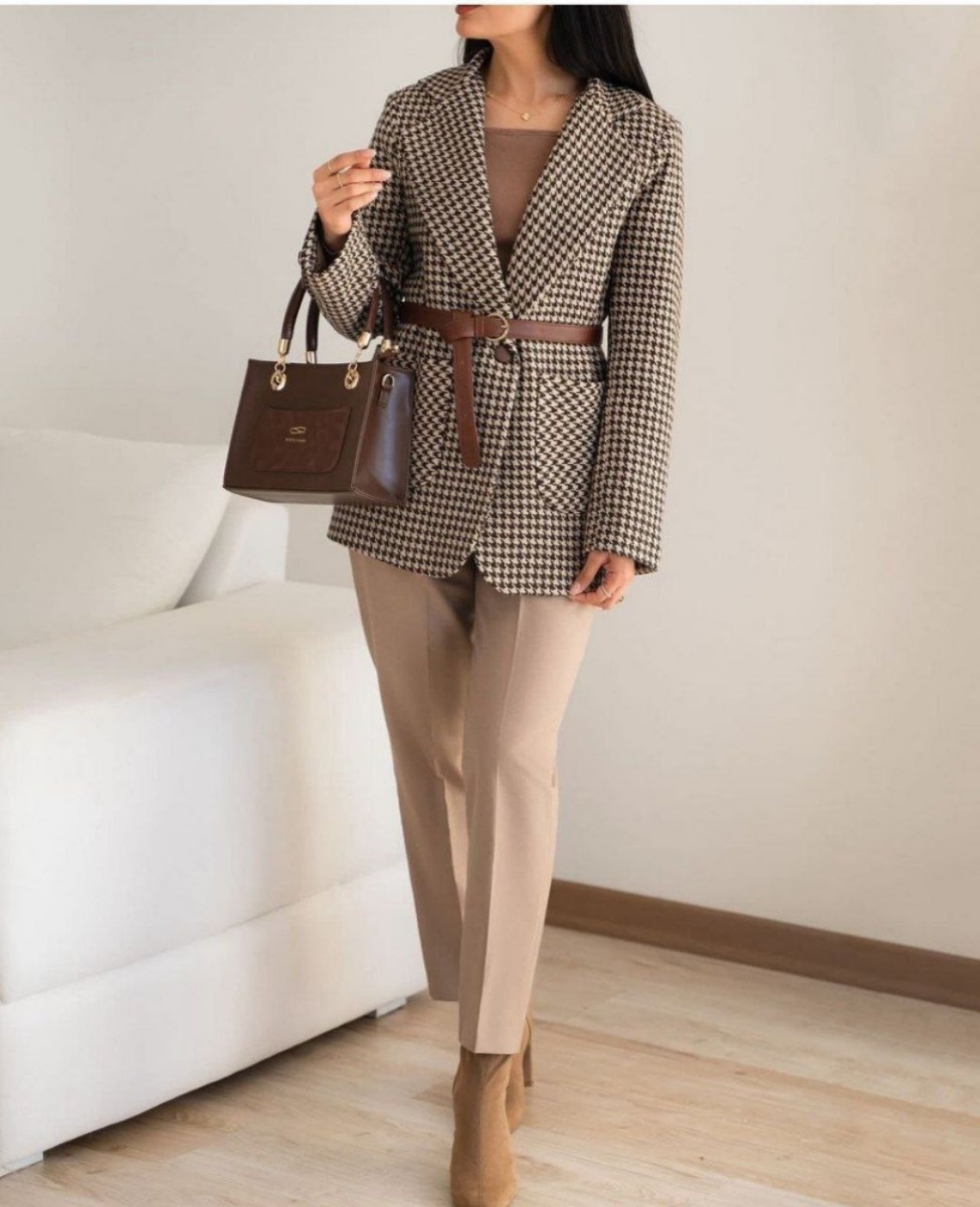 تصویر  کت پاییزه پیردوپل زنانه