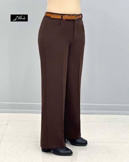 تصویر  شلوار بگ مازراتی قهوه ای