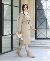 تصویر  مانتو زنانه پاییزه سانتانا مدل صبا