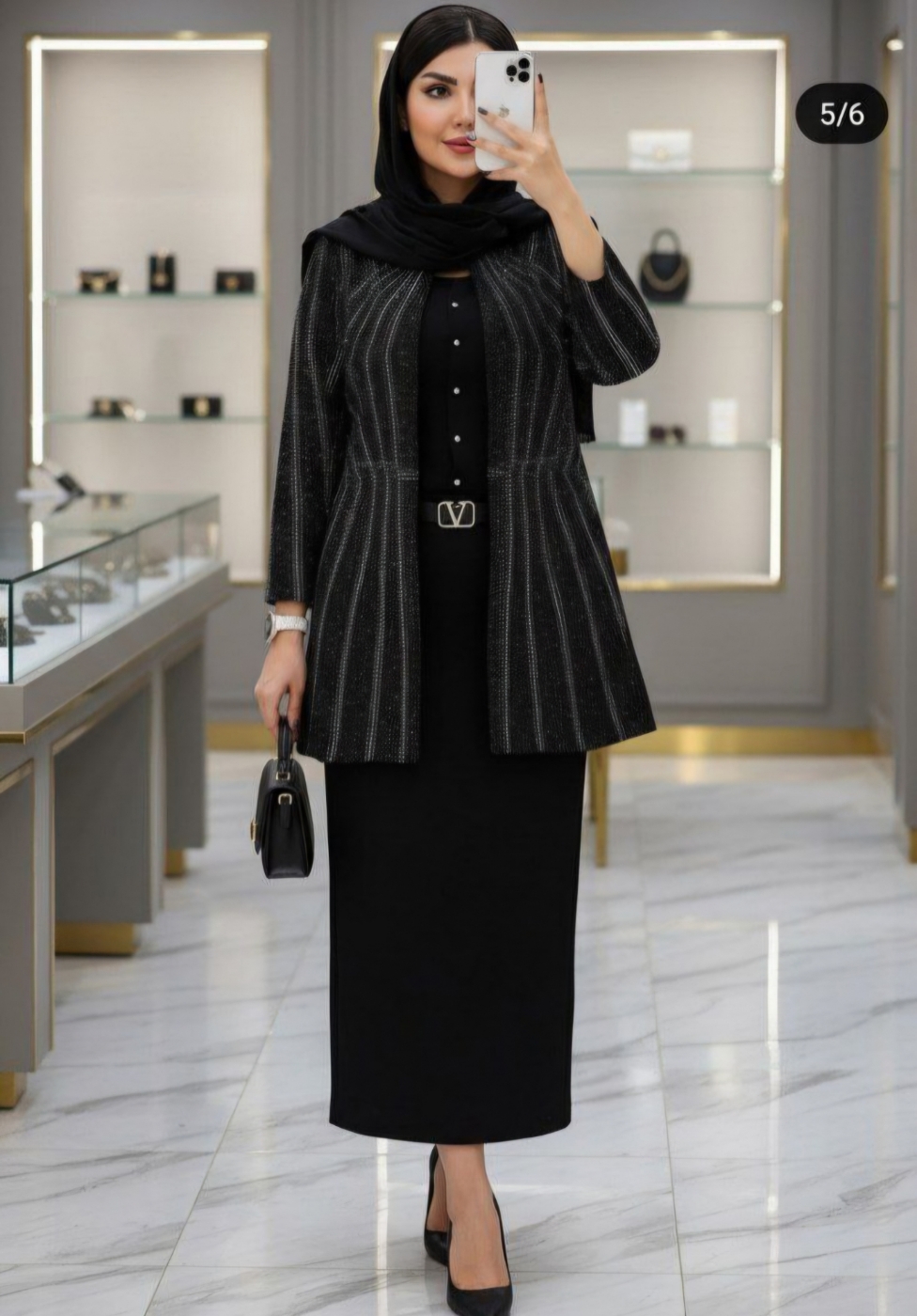 تصویر  مانتو تک مجلسی  فوق العاده شیک الماس