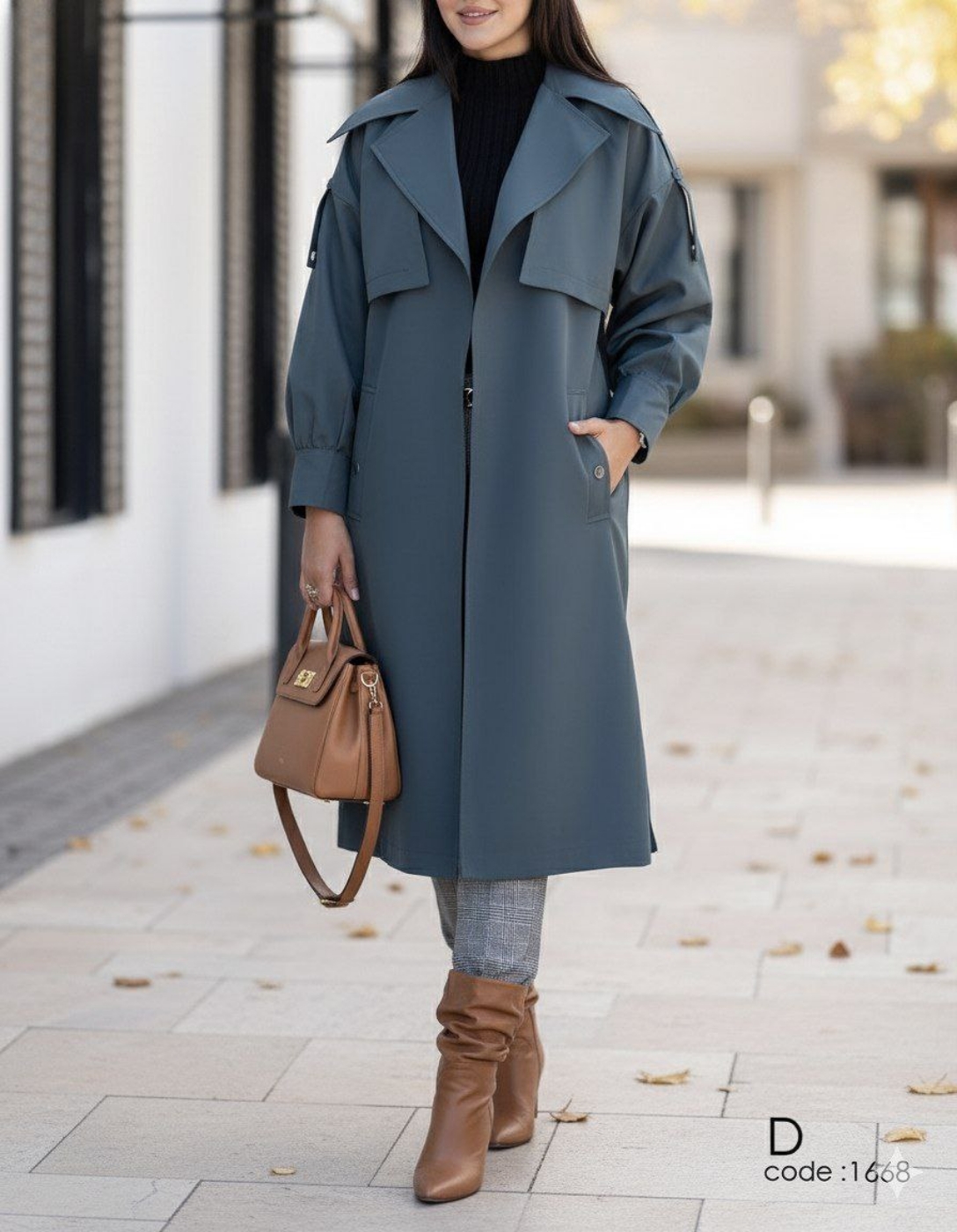 تصویر  ترنج کت بلند سلن