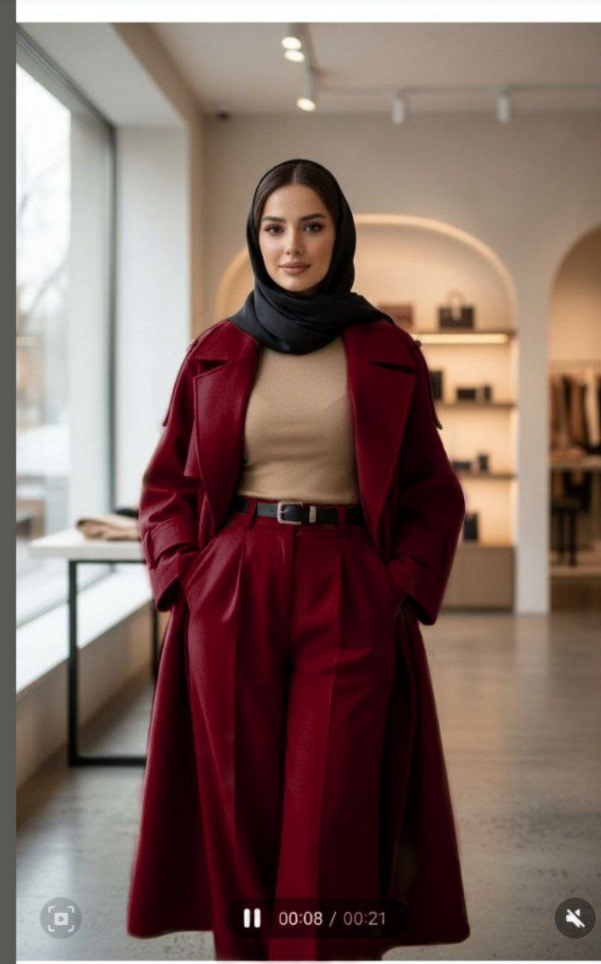 تصویر  پالتو شلوار ست زنانه فوتر ترند و کاربردی