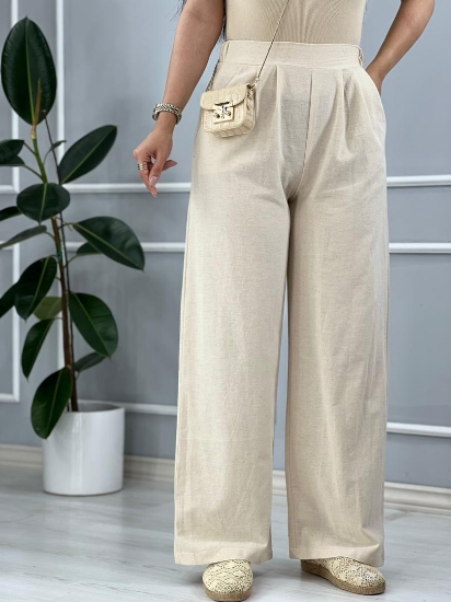 تصویر  شلوار بگ زنانه لنین یشمی