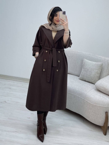 تصویر  مانتو زنانه لنینت بلند آنا