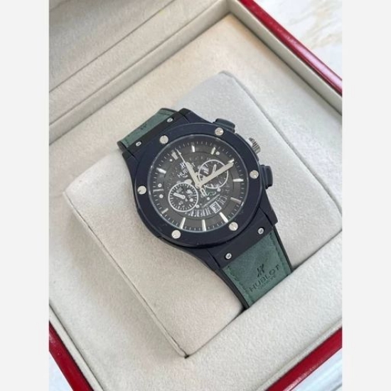 تصویر  ساعت مردانه هابلوت تک موتوره طرح اتومات