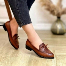 تصویر  کفش زنانه کالج برگی 1170