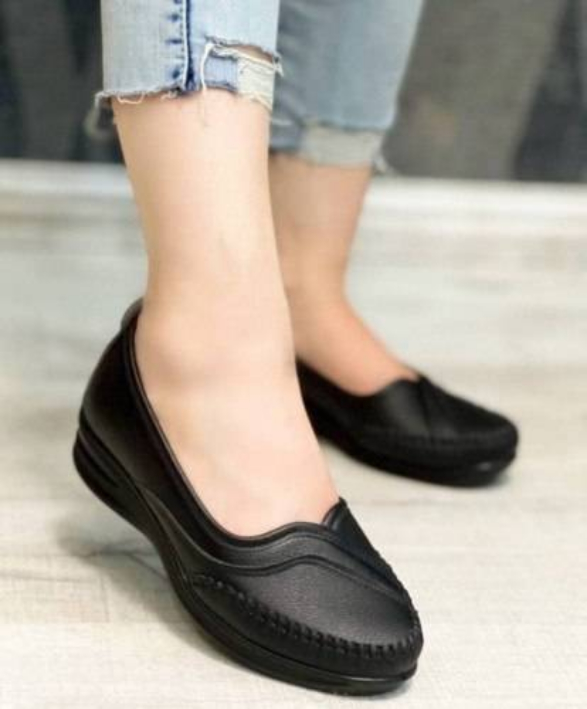 تصویر  کفش زنانه طبی چرم