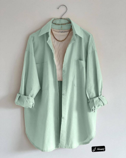 تصویر  شومیز مانتویی داکرون مدل پاچیرا