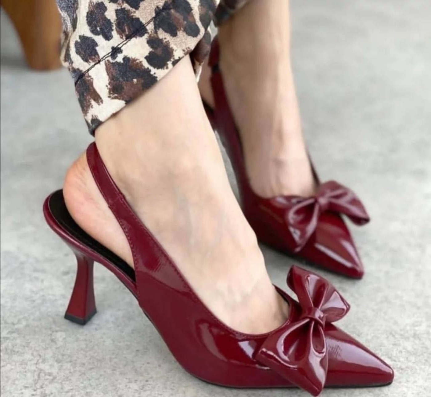 تصویر  کفش مجلسی ورنی مدل دلارام زنانه