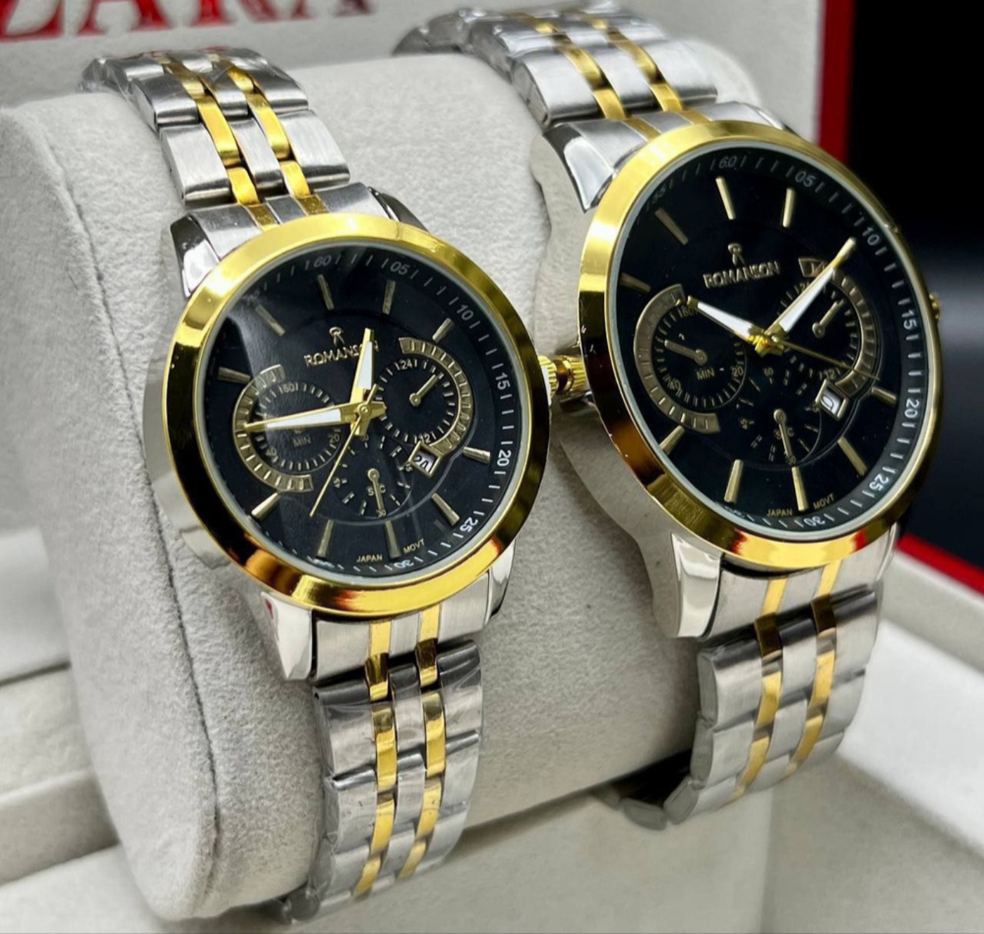 تصویر  ساعت مردانه رومانسون بند استیل دو رنگ