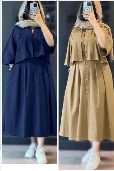 تصویر  کت و سارافون صوفیا مدل مانلی