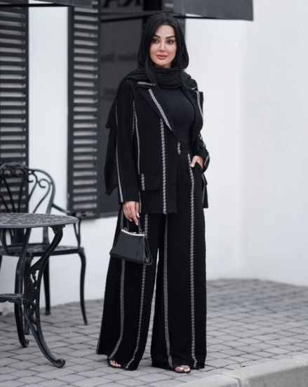 تصویر  کت شلوار عیدانه شیک و ترند رخساره