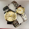 تصویر  ساعت کاسیو بند استیل دو رنگ صفحه طلایی