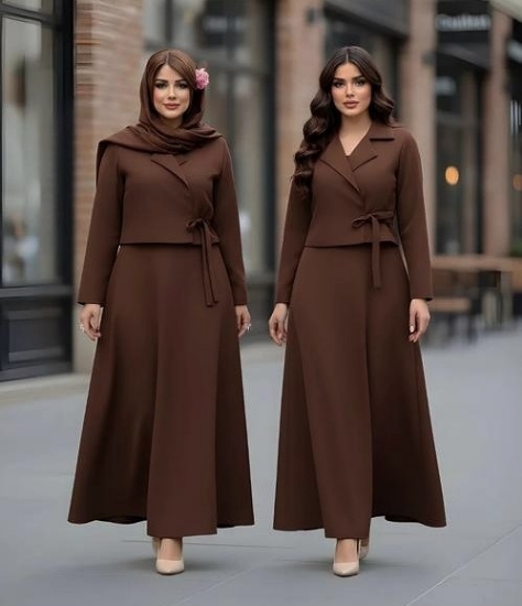 تصویر  کت و دامن مازراتی گندم