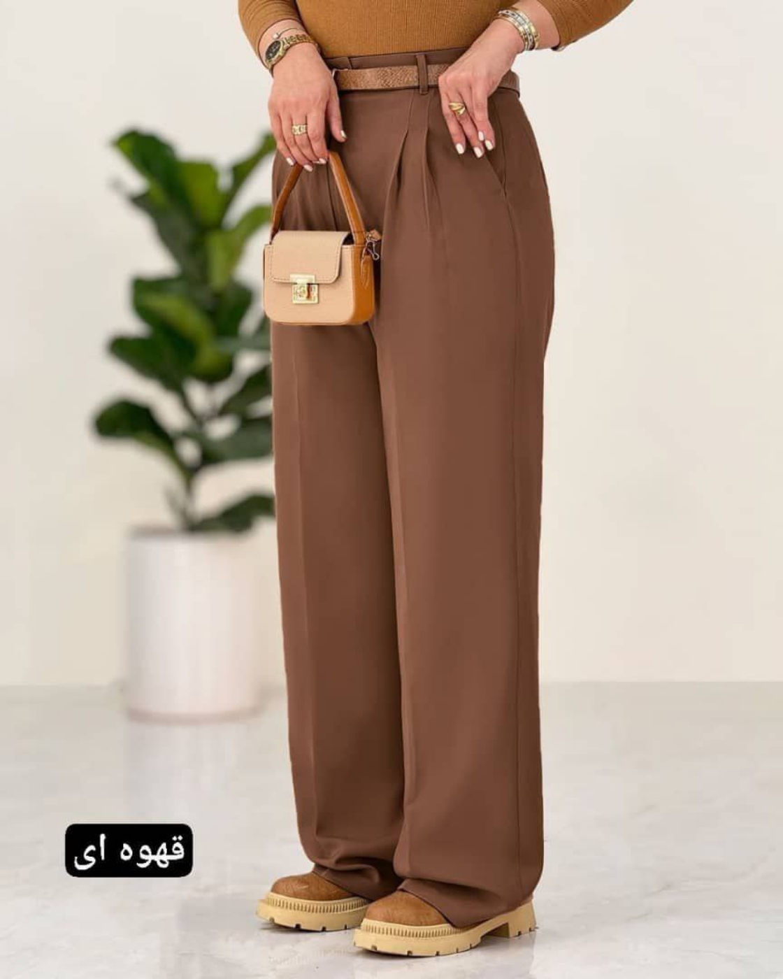 تصویر  شلوار بگ واید زنانه مازراتی