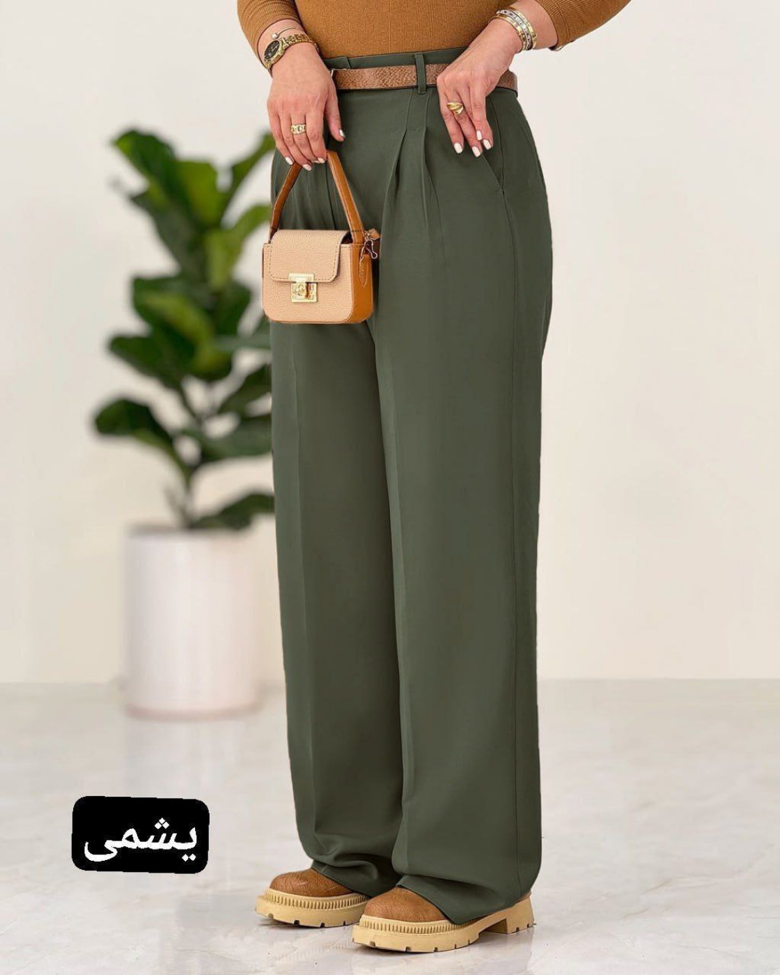 تصویر  شلوار بگ واید زنانه مازراتی