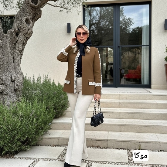 تصویر  کت تک زنانه سپیده جنس بزیاق