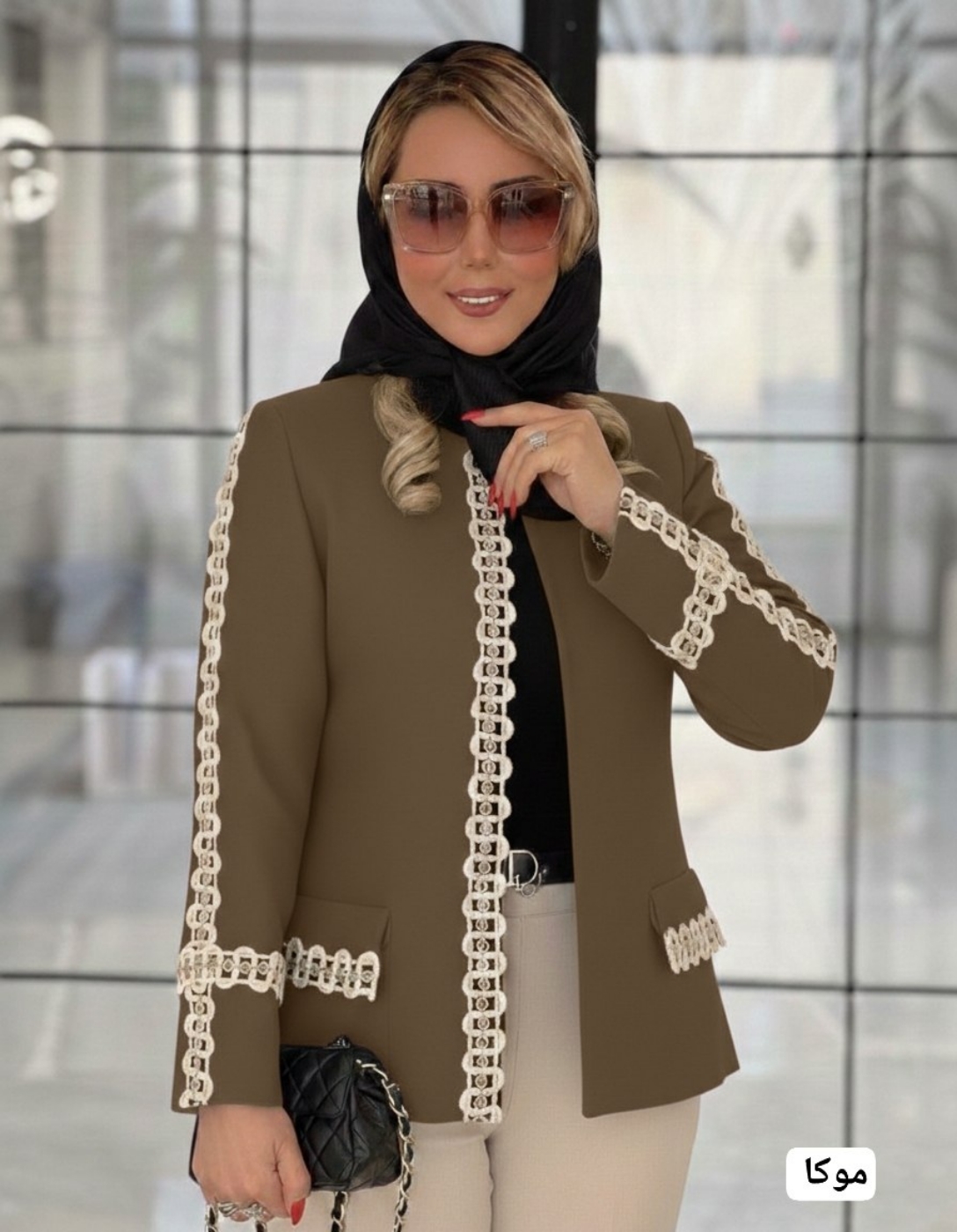 تصویر  کت تک زنانه سپیده جنس بزیاق