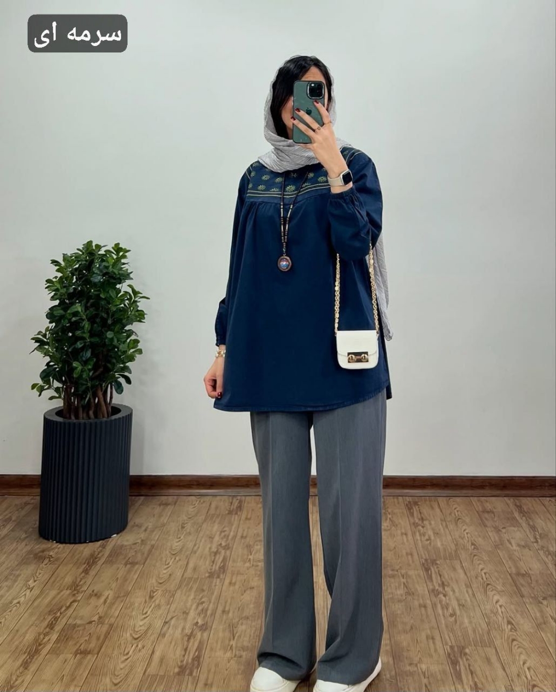 تصویر  شومیز مانتو الیاف ستایش