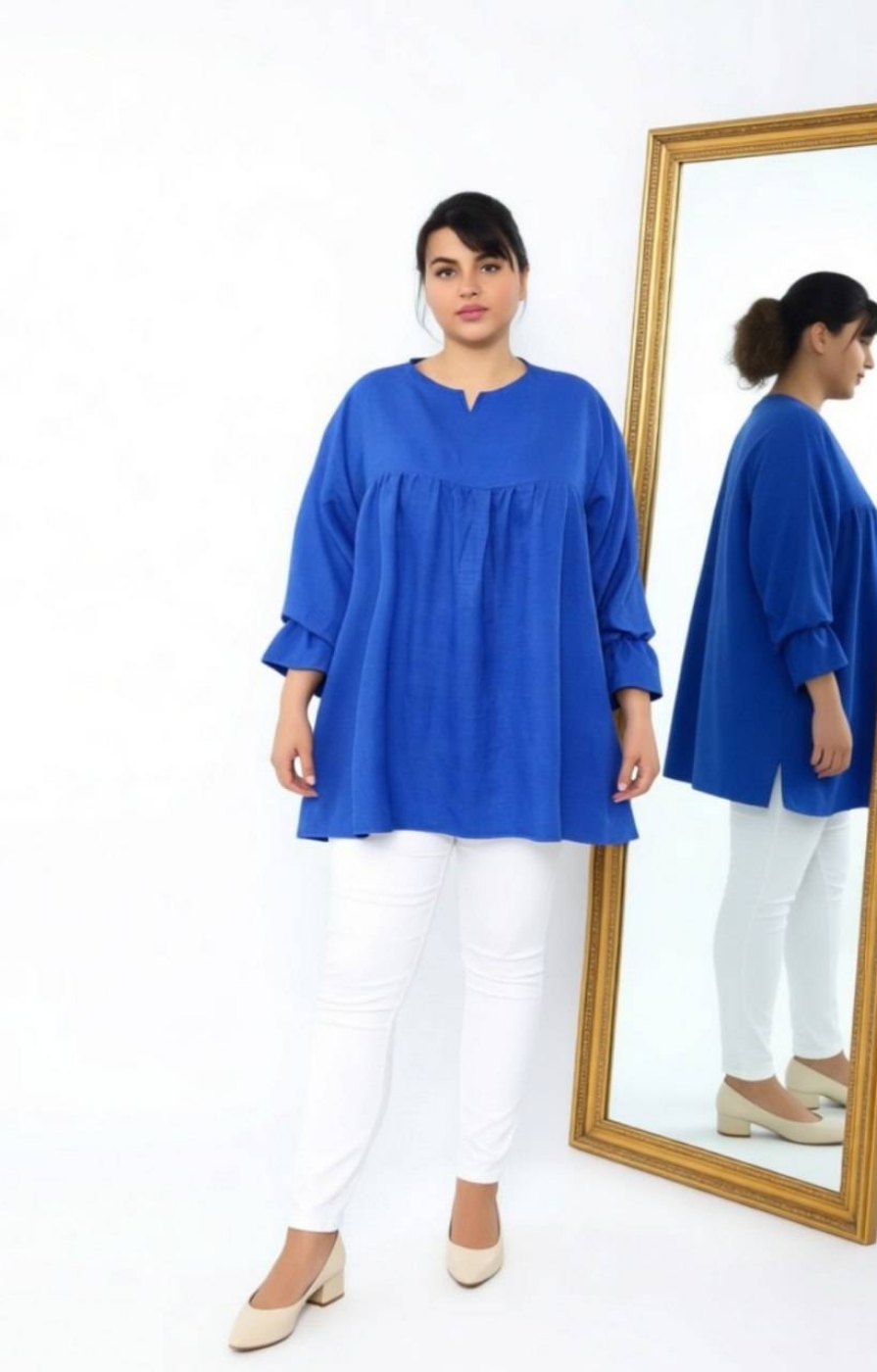 تصویر  شومیز مانتویی عروسکی پرنسا