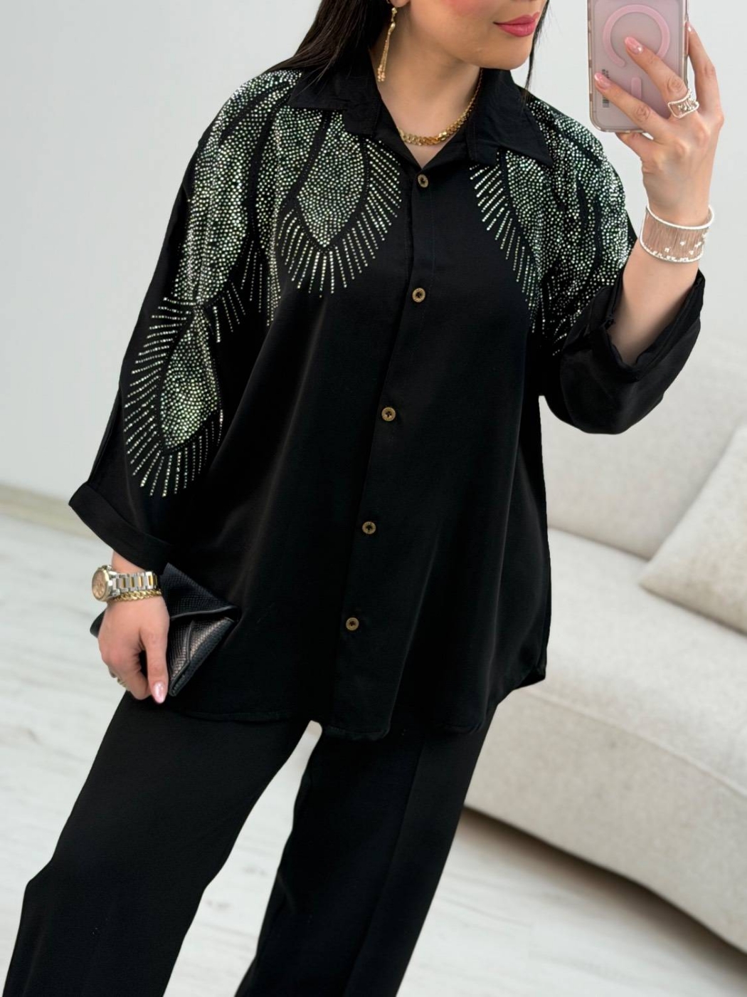 تصویر  شومیز زنانه الیزه نگینی ریحان