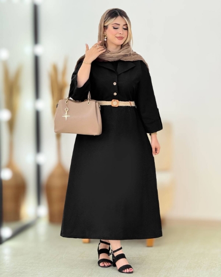 تصویر  مانتو پیراهن لنین آنا