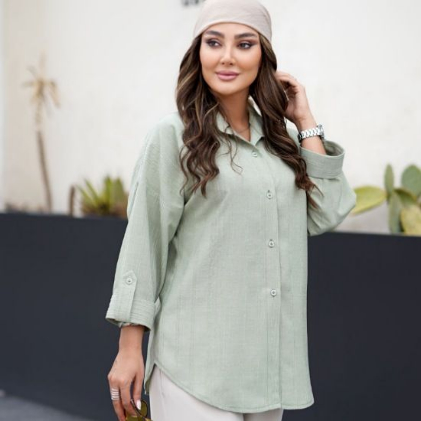 تصویر  شومیز زنانه ساده میراکل