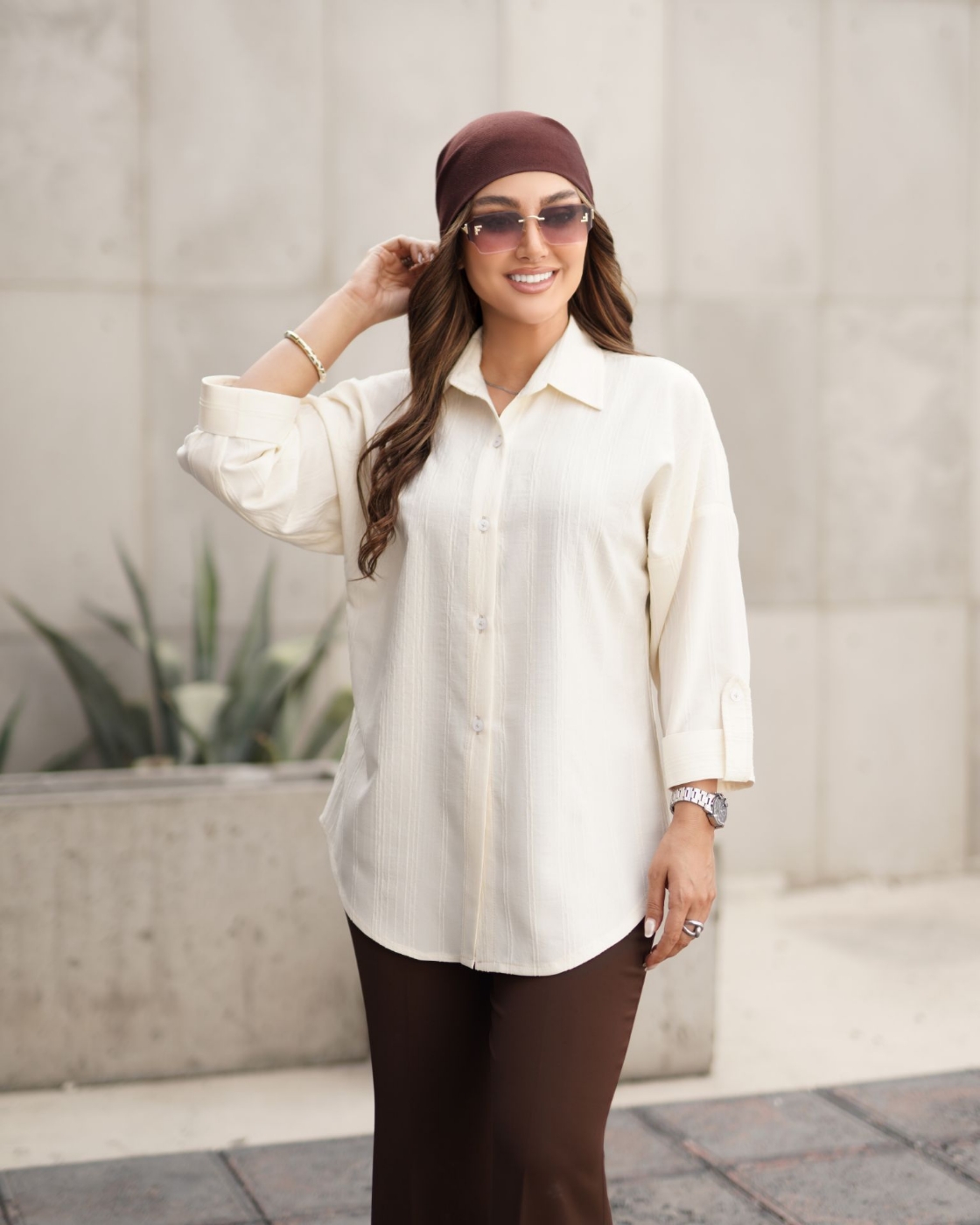 تصویر  شومیز زنانه ساده میراکل