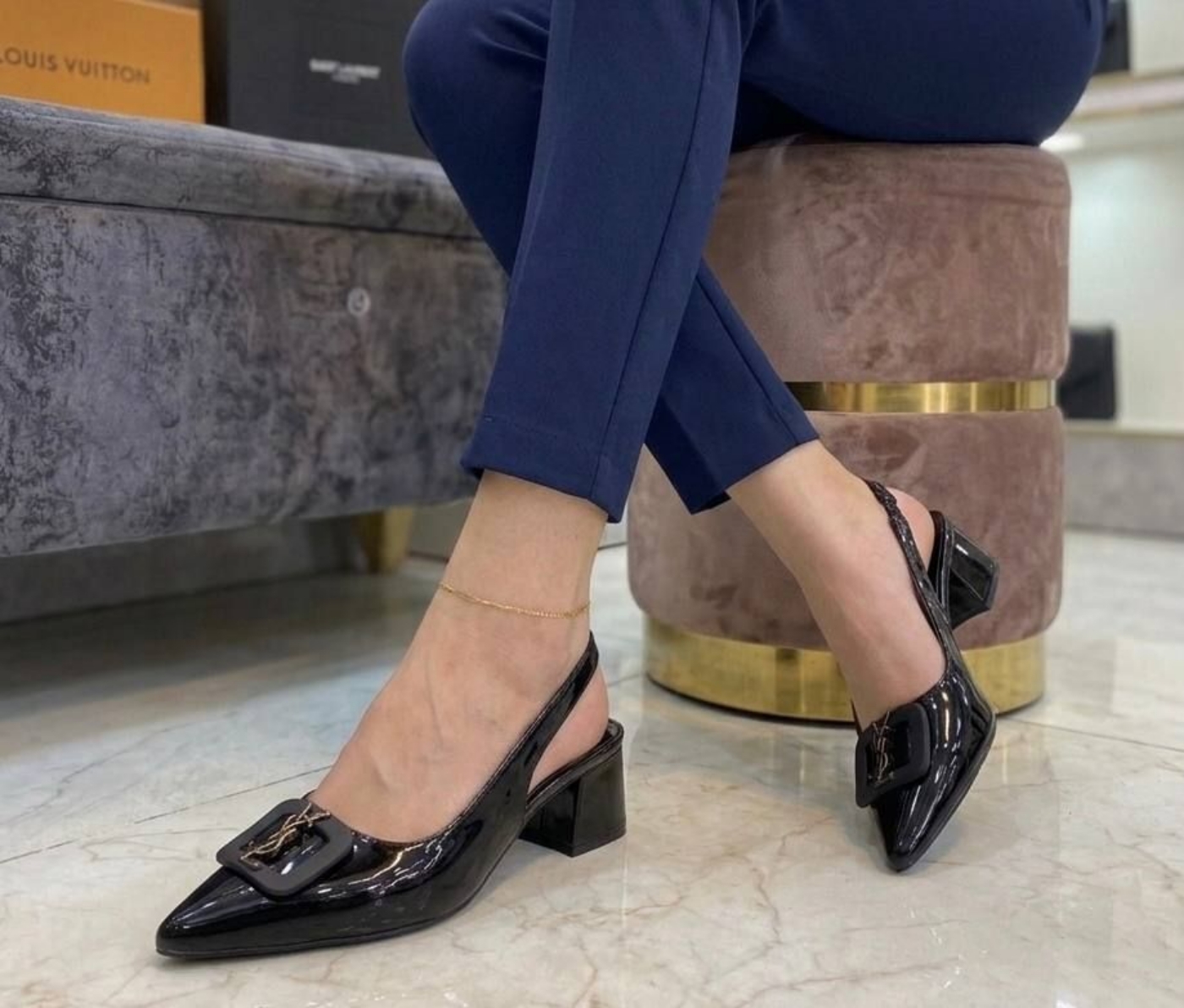 تصویر  کفش مجلسی زنانه مدل بندی