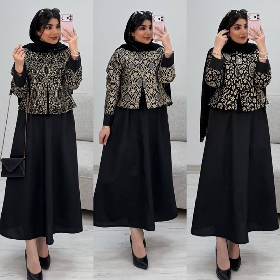 تصویر  کت سارافون زنانه مدل هما