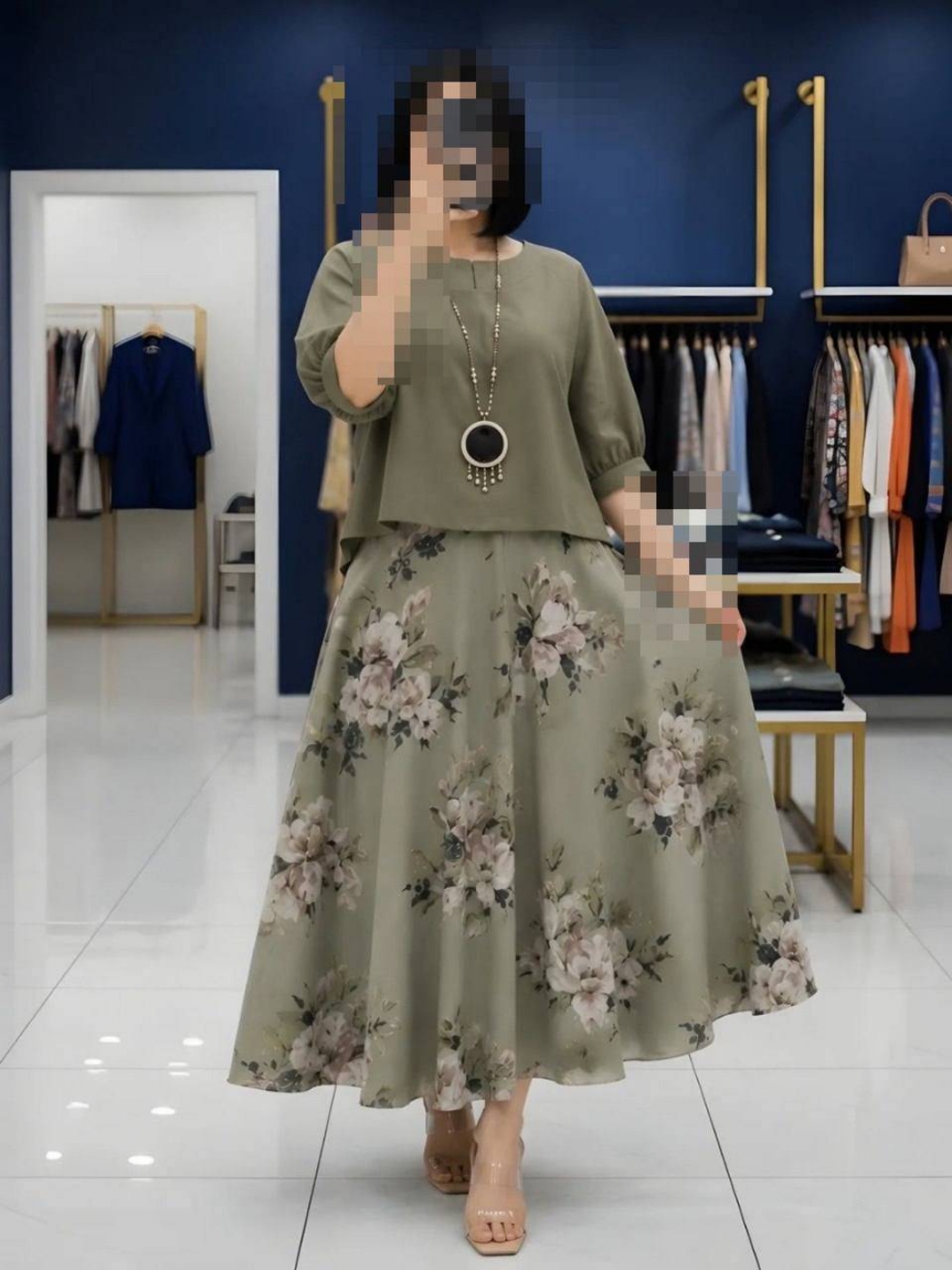 تصویر  شومیز دامن زنانه ست ایلیا