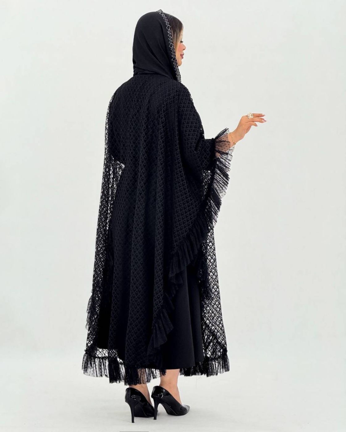 تصویر  مانتو سارافون شنل زنانه نجلا