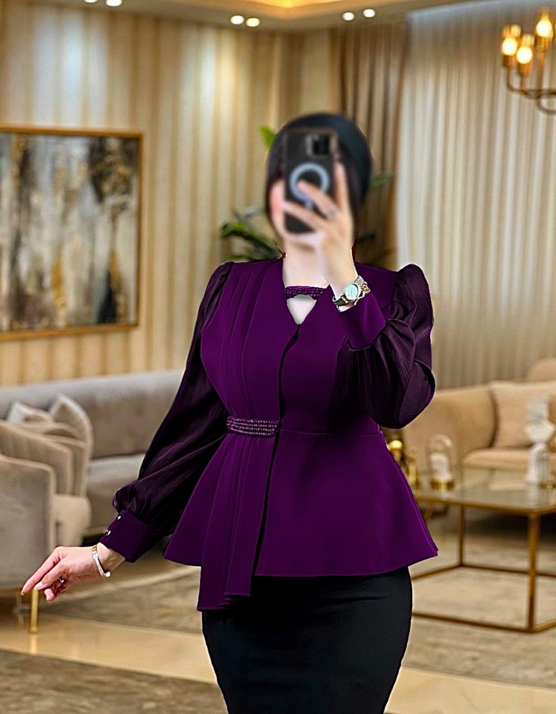 تصویر  شومیز کت زنانه مازراتی مجلسی مهتاب پرواز