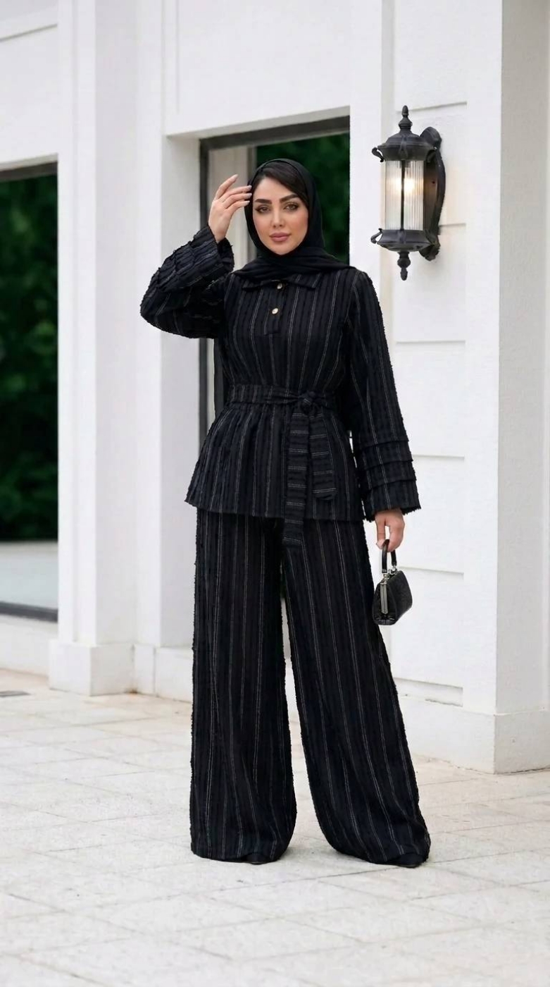 تصویر  مانتو شلوار زنانه آنلی