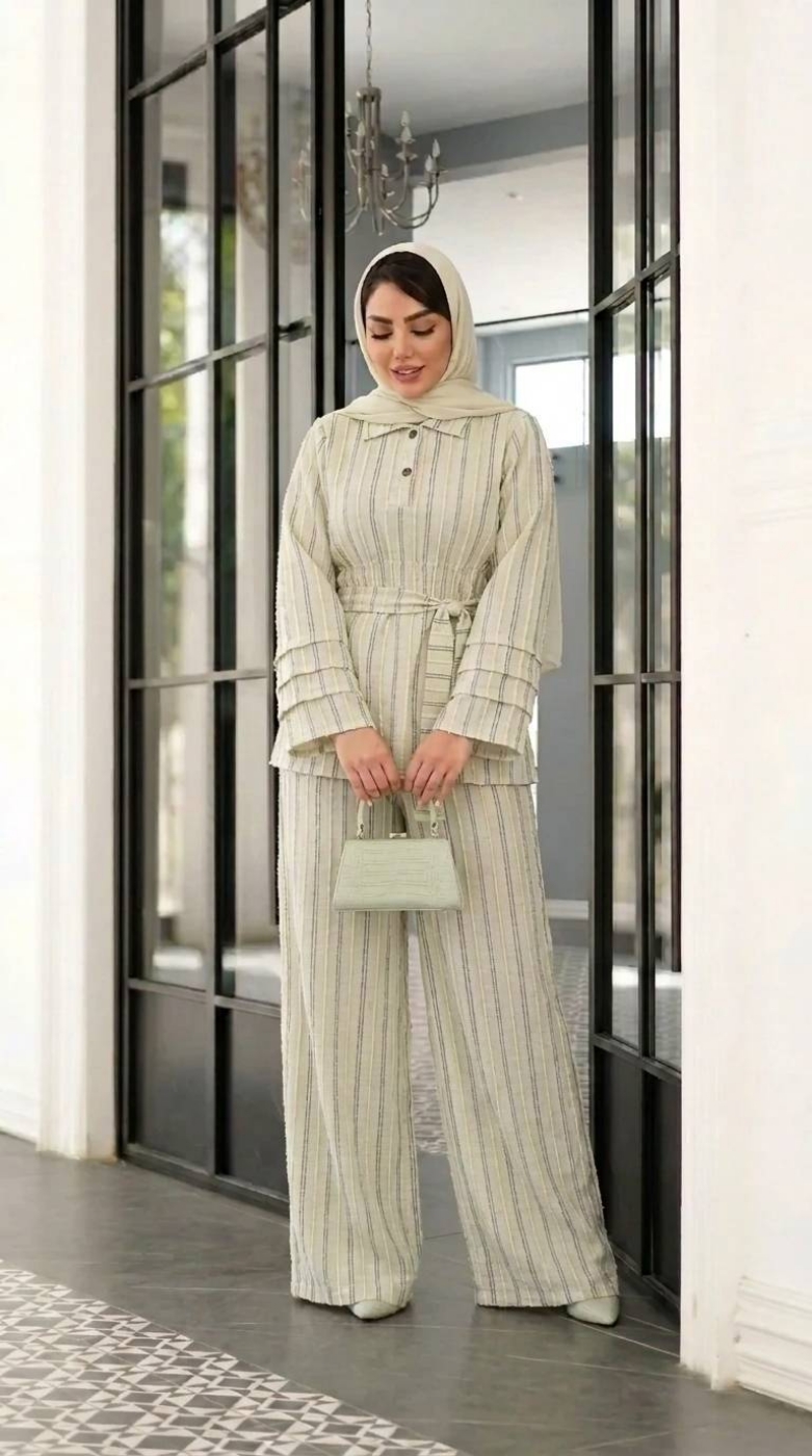 تصویر  مانتو شلوار زنانه آنلی