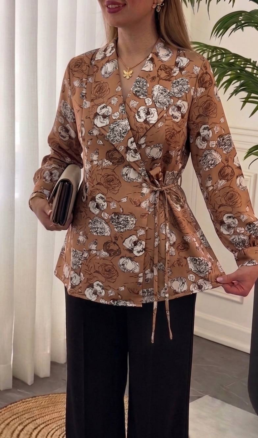 تصویر  شومیز بندی زنانه مجلسی مدل نگار