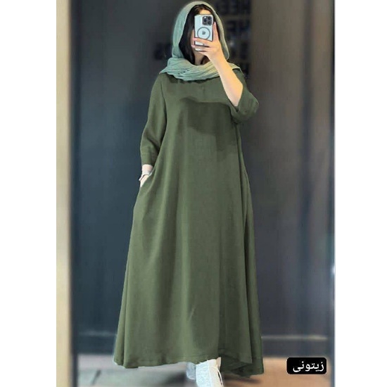 تصویر  پیراهن کفتان زنانه مدل فوژان